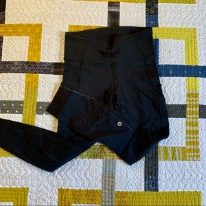 Lululemon Fast and Free tight, with pockets, size 6
